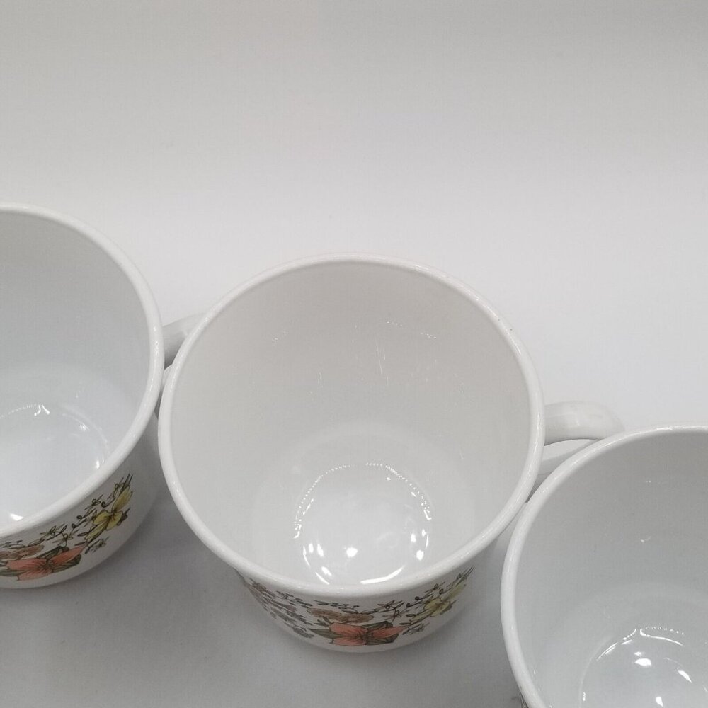 1970s Corelle Corning Indian Summer Coffee Mug Cup Floral Set of 4 - Picture 7 of 9